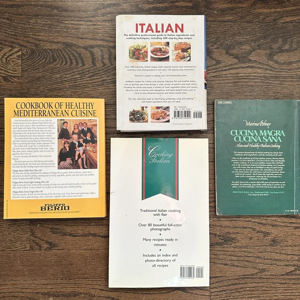 Cookbook Italian Lot 4 Italian Antipasti Mediterranean‎ Healthy Diet Recipes
